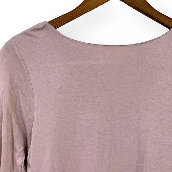 J. Jill Pure Jill Supersoft 3/4 Sleeve Elliptical Tee Womens Size S Mauve Pink - Picture 8 of 10